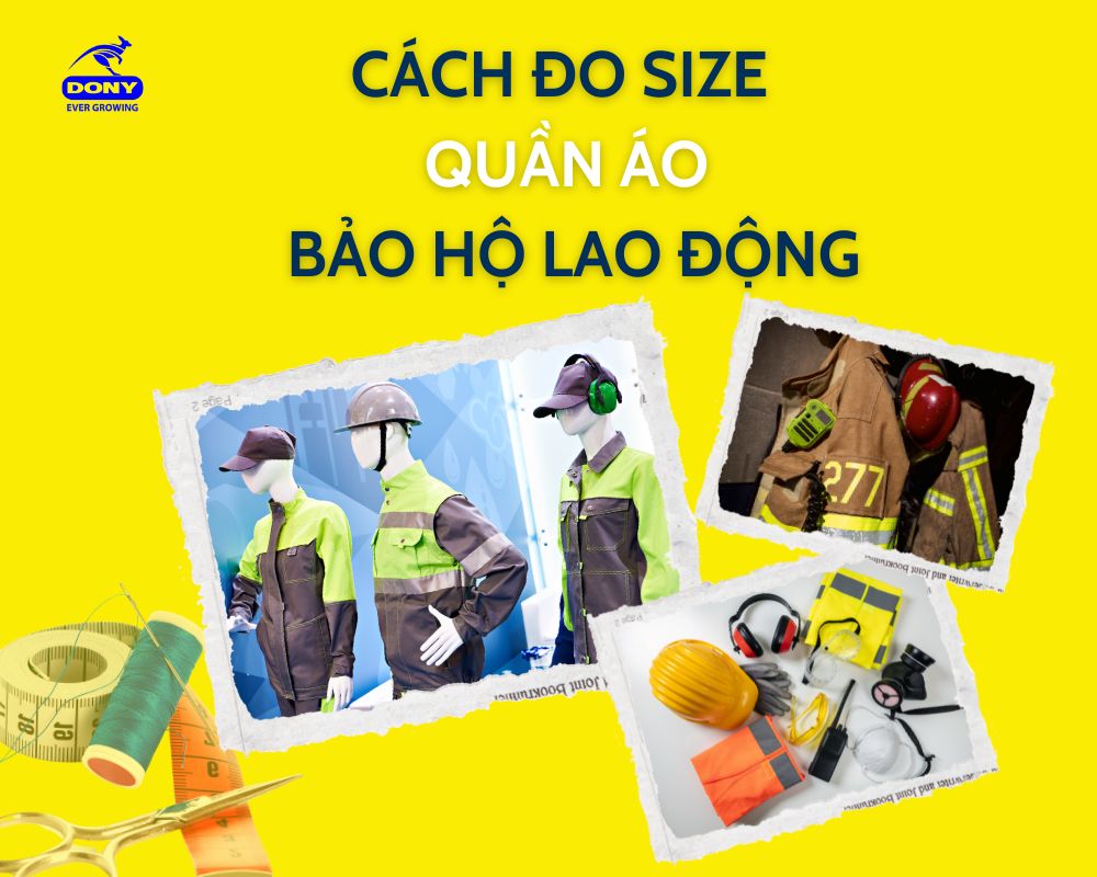 Cách đo size quần áo bảo hộ lao động