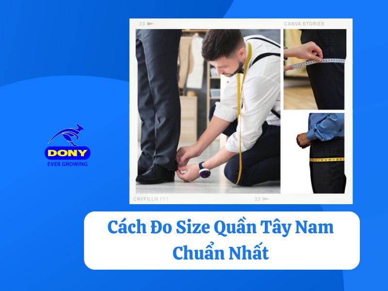 Cách đo size quần tây nam