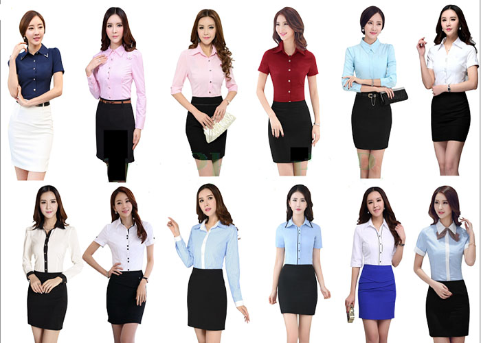 Cách đo size áo đồng phục sơ mi nữ