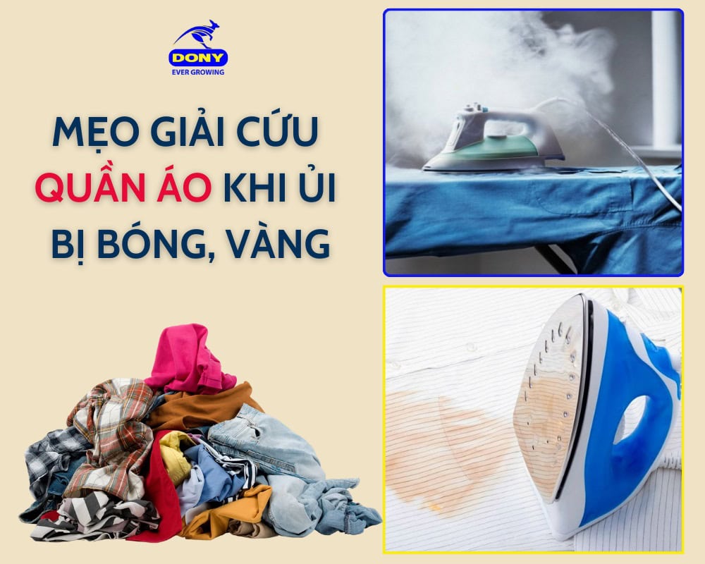 5 Mẹo giải cứu quần áo khi ủi bị bóng, vàng