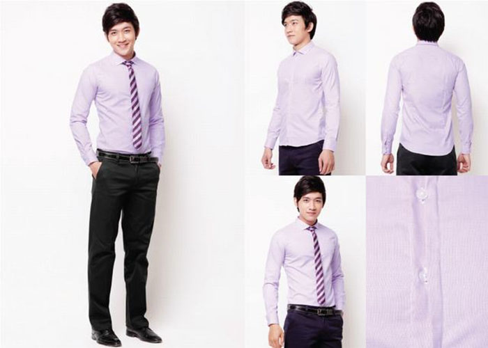 Cách đo size áo đồng phục sơ mi nam body chuẩn form