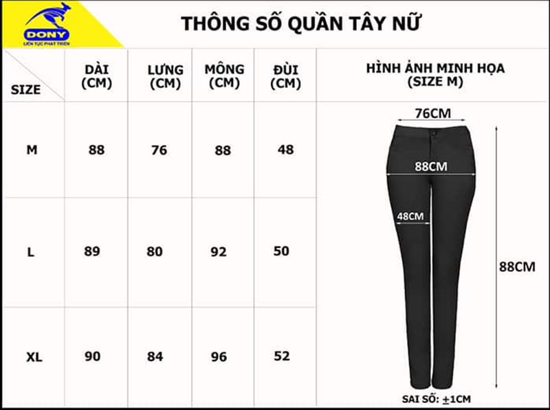 Cách Đo Size Quần Tây Nữ Chuẩn Form Dáng