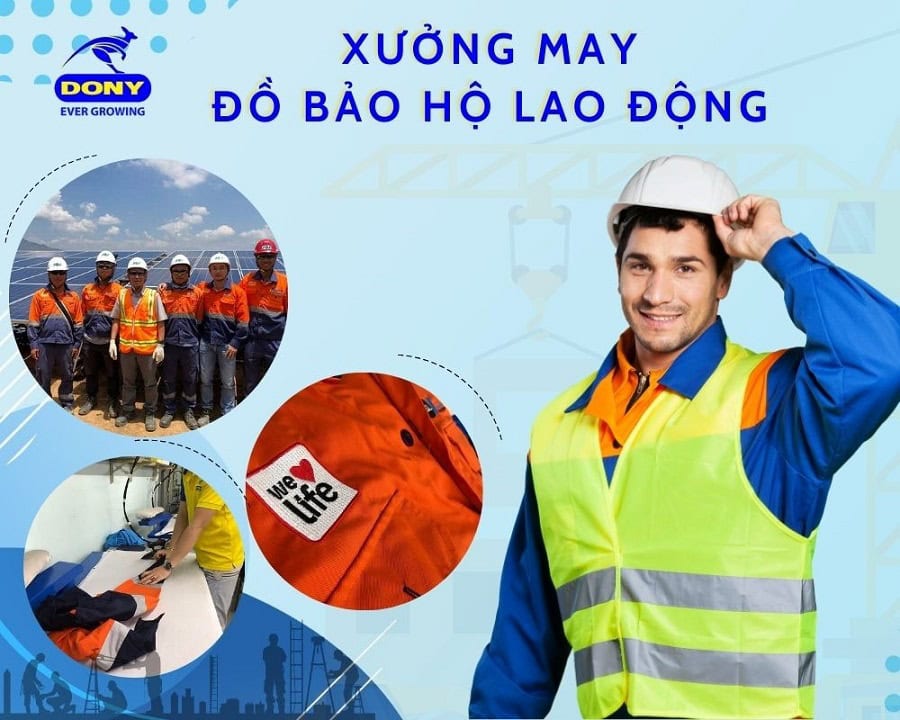 DONY: Xưởng chuyên may quần áo bảo hộ lao động cao cấp