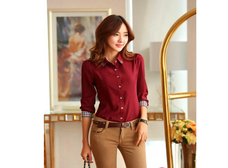 Mẫu áo sơ mi đồng phục đẹp 9 Mẫu áo sơ mi đồng phục đẹp 9