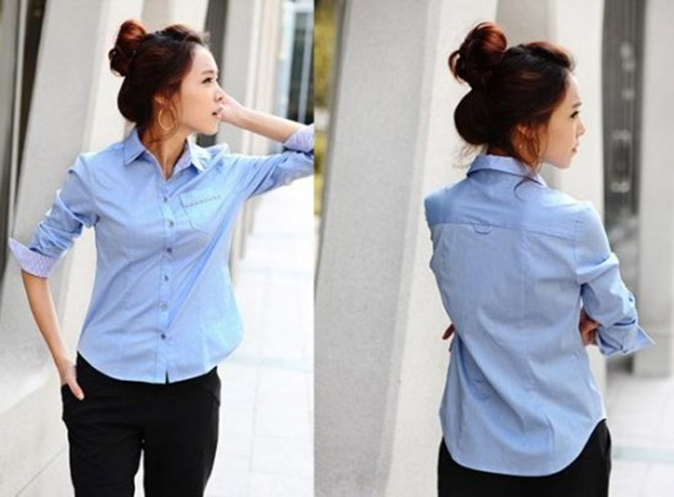 Mẫu áo sơ mi đồng phục đẹp 6 Mẫu áo sơ mi đồng phục đẹp 6