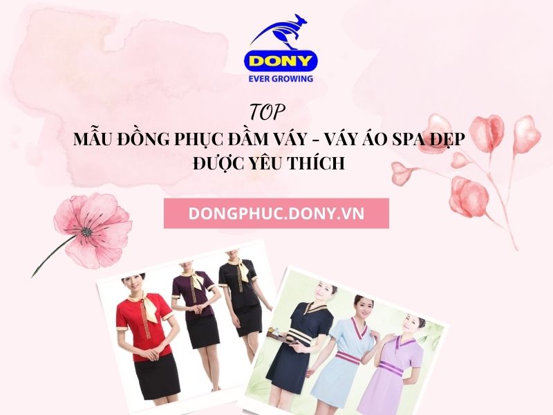 Top Mẫu Đồng Phục Đầm Váy – Váy Áo Spa Được Ưa Chuộng Nhất Hiện Nay