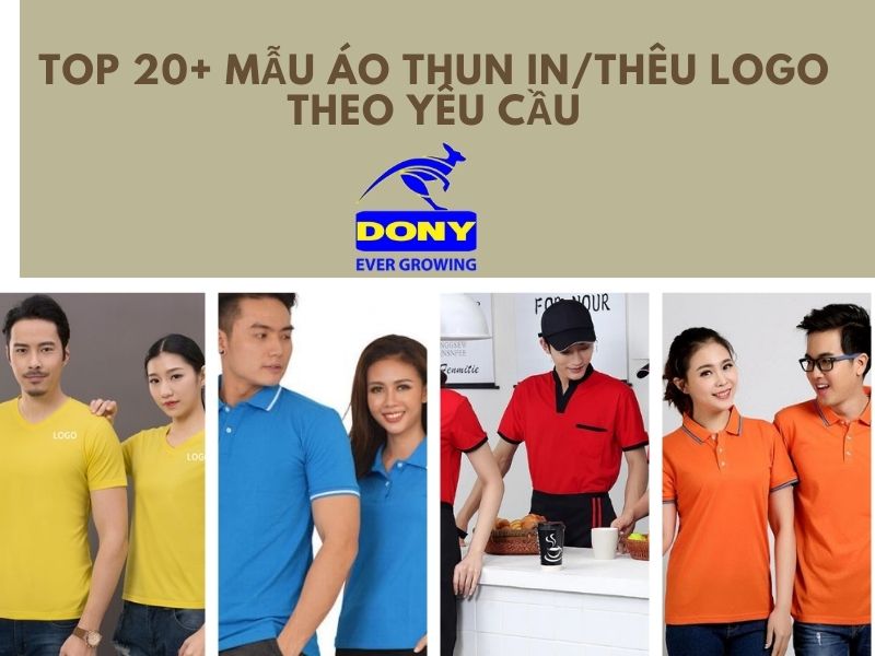 Top 20+ Mẫu Áo Thun In,Thêu Logo Theo Yêu Cầu