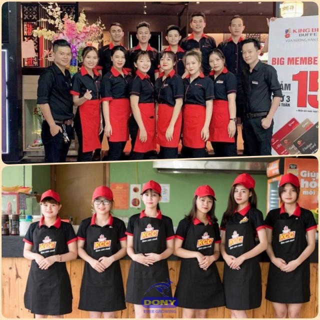 Nhận may đồng phục nhà hàng, quán ăn, quán cà phê, trà sữa tại Tân Phú