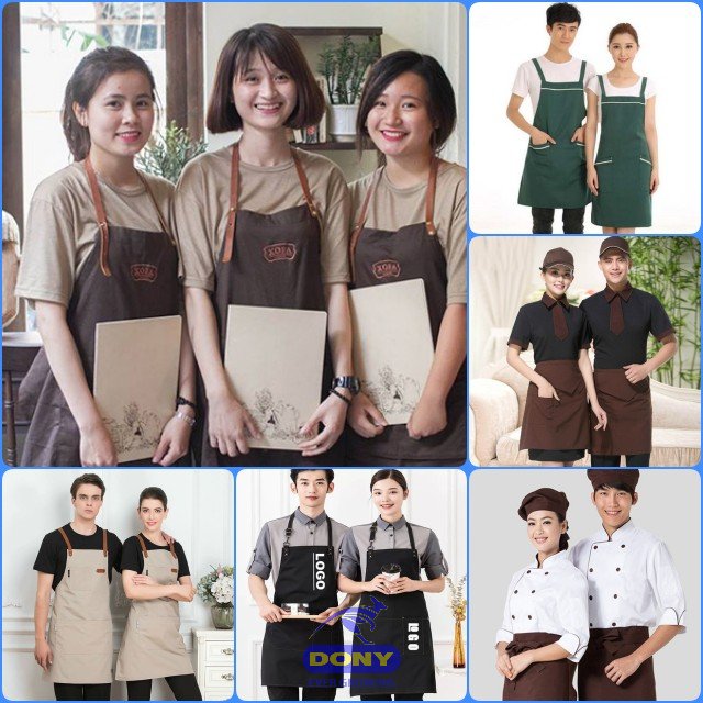 May đồng phục nhân viên phục vụ quán ăn, quà cà phê, trà sữa tại Bình Thuận đẹp, rẻ