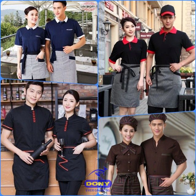 may đồng phục nhân viên phục vụ nhà hàng, khách sạn tại Hậu Giang