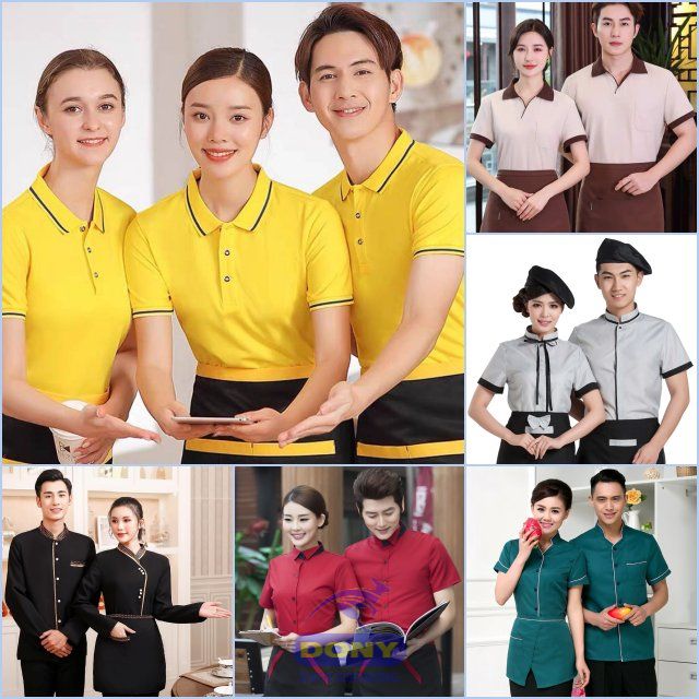 Nhận may đồng phục nhân viên nhà hàng, quán ăn, quán cà phê cho các đơn vị tại Tỉnh Khánh Hòa