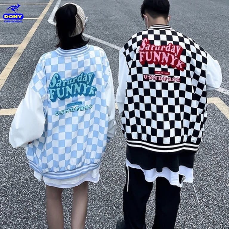Áo khoác Bomber caro (mẫu 2)
