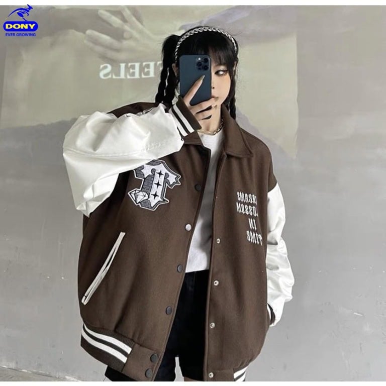 Áo khoác Bomber có cổ (mẫu 2)