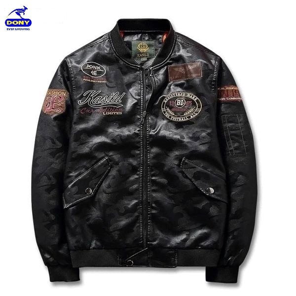 Áo khoác Bomber giả da (mẫu 2)