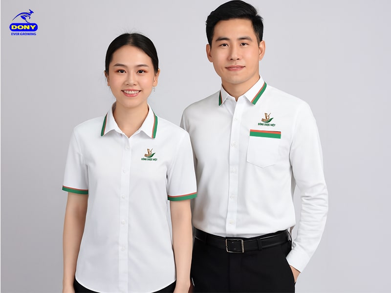 đồng phục công sở công ty đông dược việt