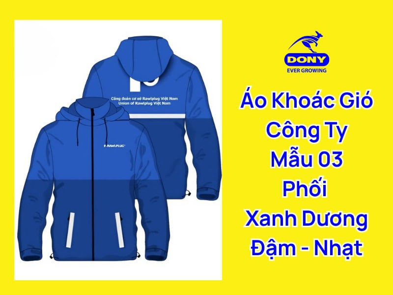 áo khoác gió cong ty mẫu 3