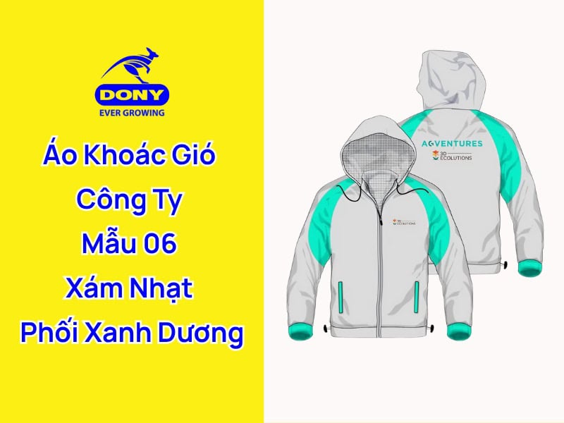 áo khoác gió công ty mẫu 6