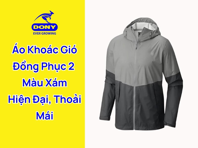 áo khoác gió đồng phục mẫu 2