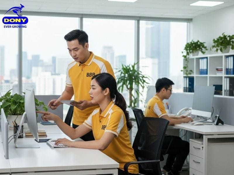 Đường may chắc chắn, đều và gọn gàng ở các vị trí vai, nách, sườn áo