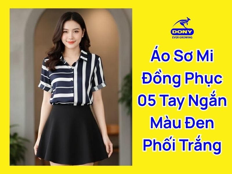 áo sơ mi đồng phục tay ngắn
