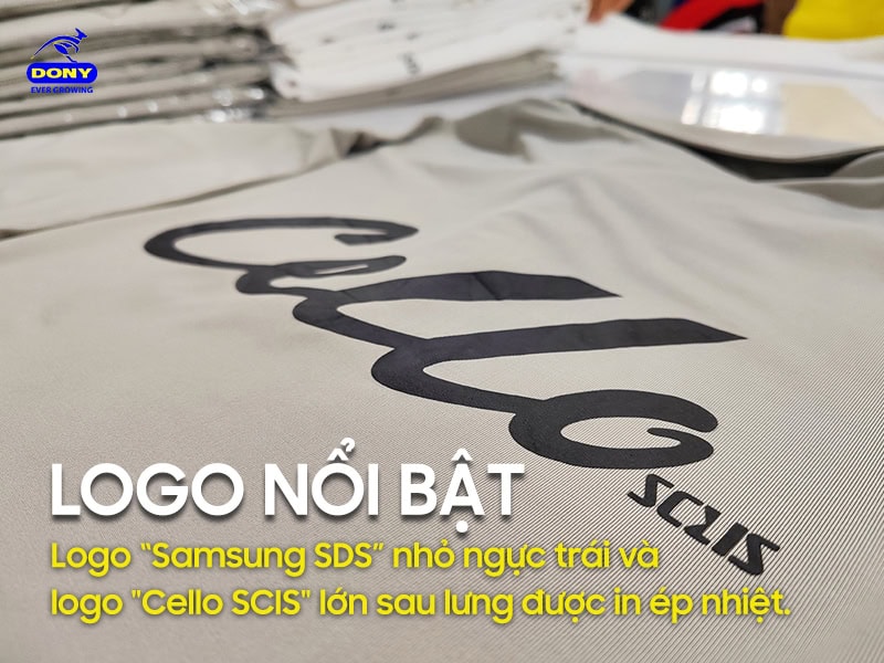 Logo sắc nét, bền màu, không bong tróc.