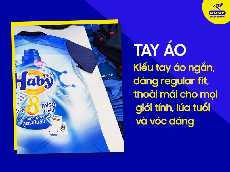 Tay áo vừa vặn, cảm giác thoải mái khi vận động.