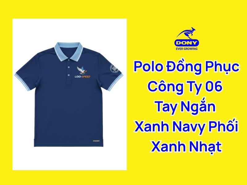 áo polo tay ngắn xanh navy