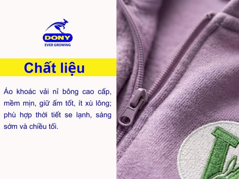 chat lieu ao khoac hoc sinh