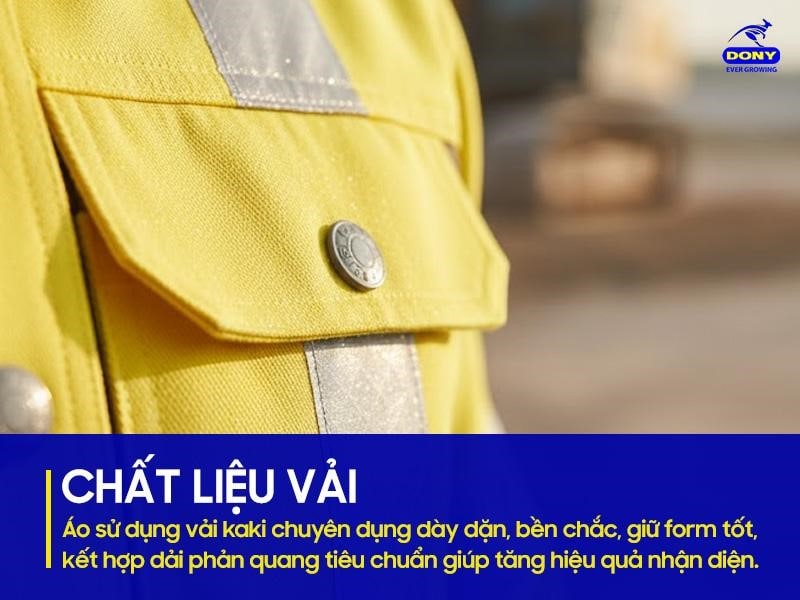 Áo sử dụng vải kaki có độ dày cao