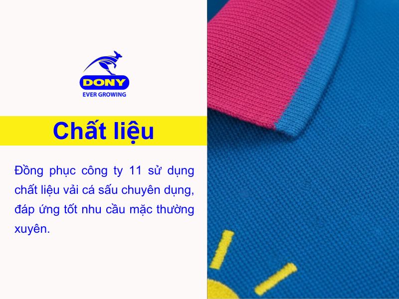 chat lieu ao polo tay ngan xanh duong