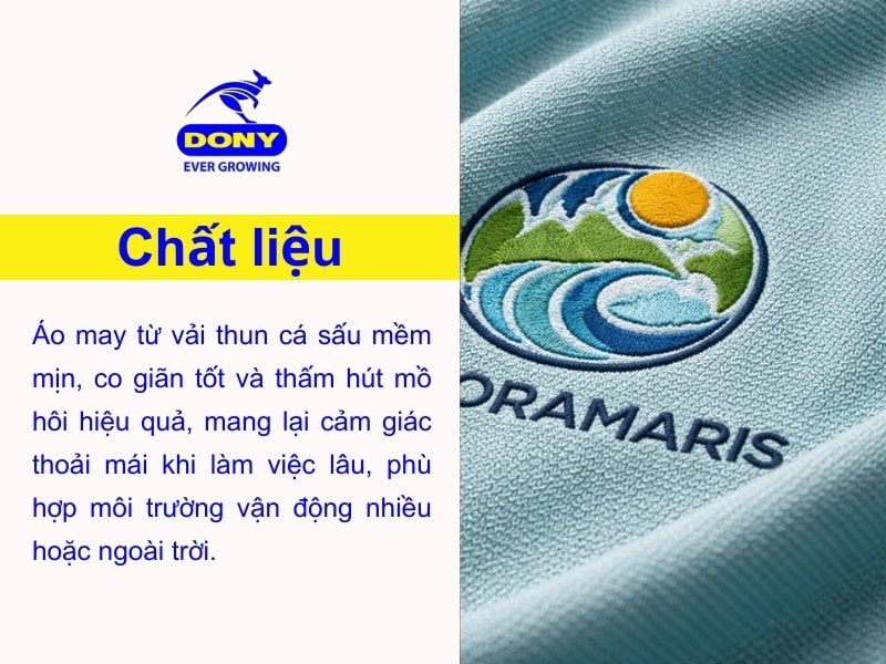 chat lieu ao polo tay ngan xanh ngoc