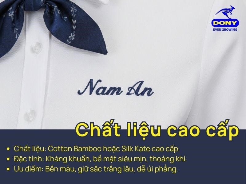 Sản phẩm SM04 ưu tiên sử dụng các dòng vải cao cấp như Cotton Bamboo hoặc Silk Kate