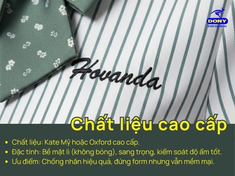 chat lieu ao so mi dong phuc