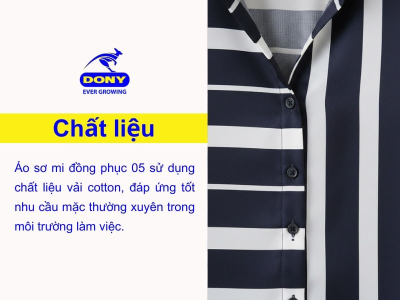 chat lieu vai ao so mi dong phuc tay ngan