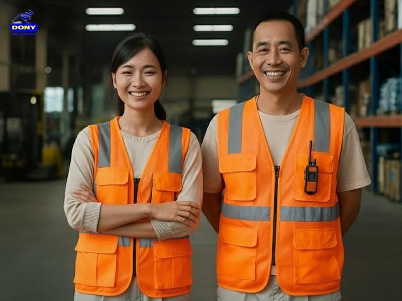 Đồng phục áo gile bảo trì phản quang