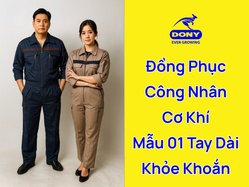 đồng phục công nhân cơ khí tay dài