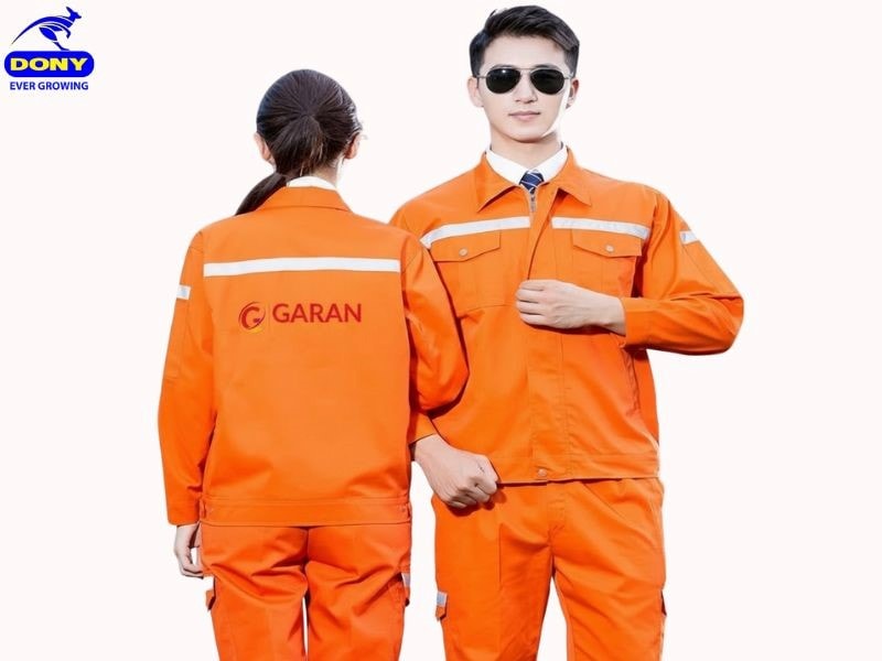 Đồng phục công nhân xây dựng màu cam