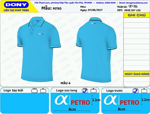 Áo polo đồng phục Công Ty TNHH PETROLEUM ALPHA