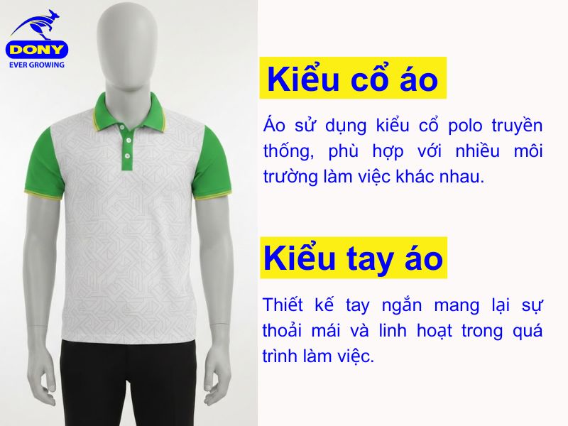 kieu co va ao polo tay ngan