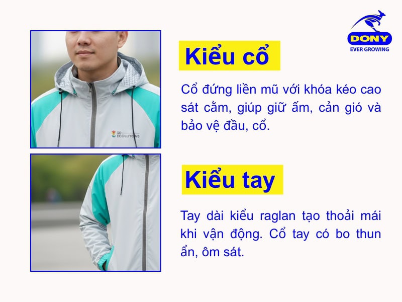 kieu co va tay ao khoac gio cong ty mau 6