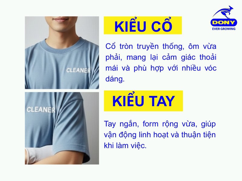 kieu co va tay ao thun co tron