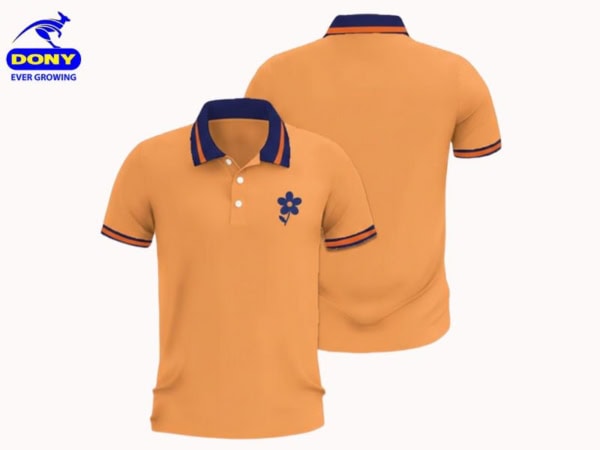 Đồng Phục Công Ty Áo Polo Tay Ngắn Màu Cam Năng Động - Mẫu 10