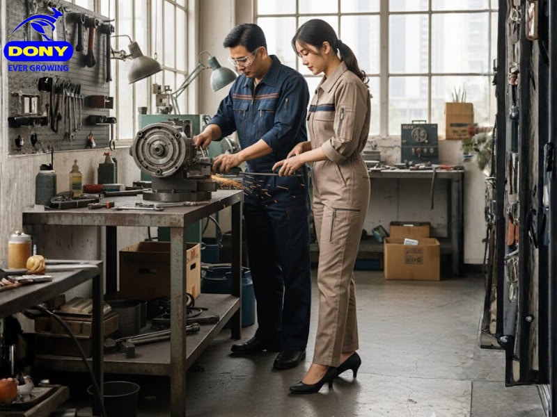 mau sac dong phuc cong nhan co khi tay dai