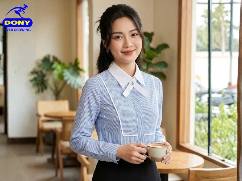 thiet ke ao so mi dong phuc tay dai