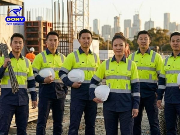 Đồng Phục Công Nhân Sơ Mi Phản Quang An Toàn Bền Đẹp