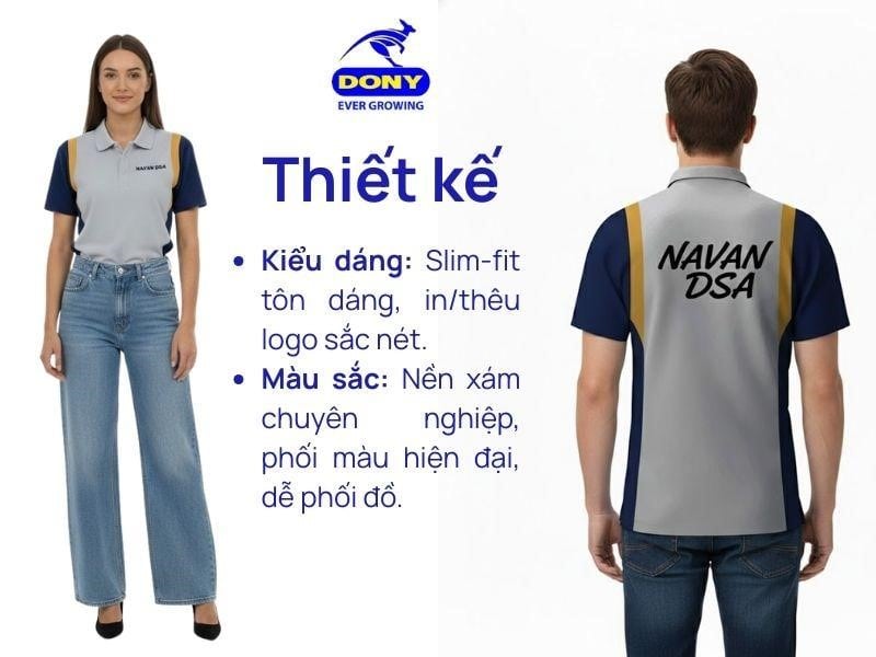 Mẫu áo sở hữu form dáng Slim-fit nhẹ nhàng, ôm vừa vặn cơ thể