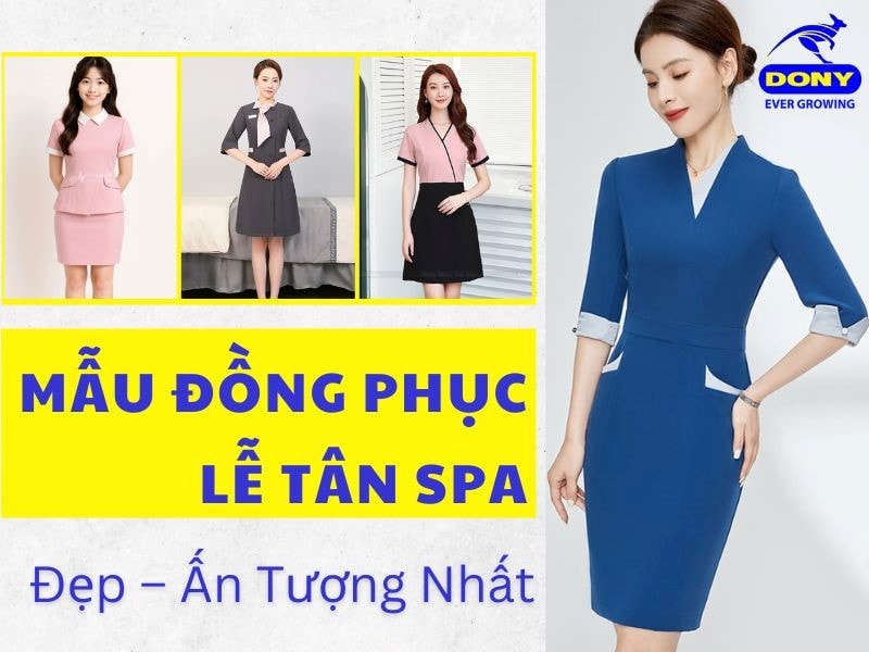 Top mẫu đồng phục lễ tân spa đẹp
