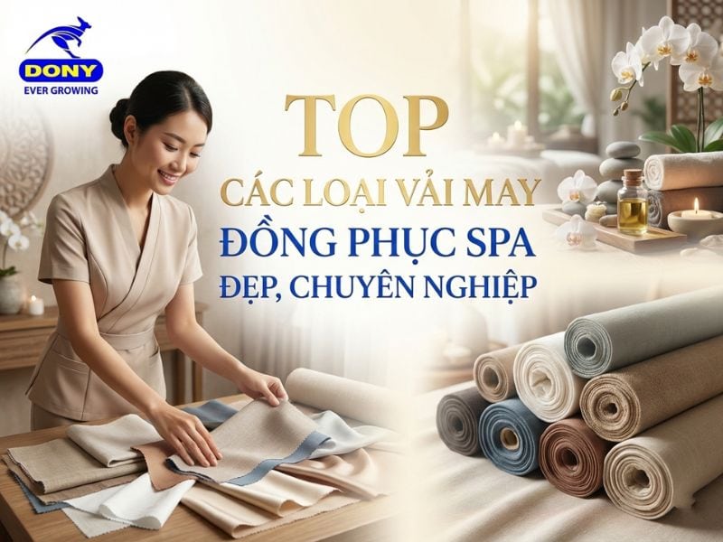 Top các loại vải may đồng phục spa đẹp, chuyên nghiệp