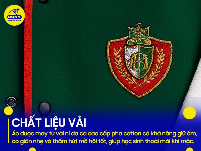 Chất liệu vải nỉ da cá cao cấp, co giãn nhẹ.