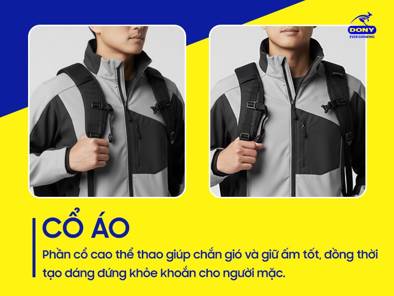 Cổ cao chắn gió tốt, dễ dàng gập - dựng.